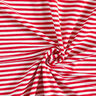 Jersey coton Rayures étroites – rouge/blanc,  thumbnail number 1
