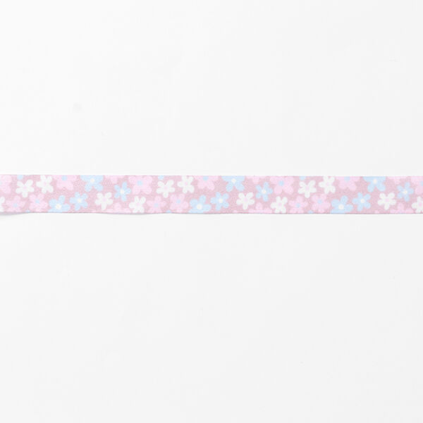 Bande de satin Fleurs – rose/bleu clair, image number 2