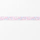 Bande de satin Fleurs – rose/bleu clair,  thumbnail number 2