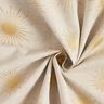 Tissu de décoration Semi-panama Soleils d’or – nature,  thumbnail number 3