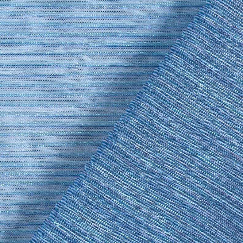 Plissé transparent Rayures pailletées – bleu,  image number 4