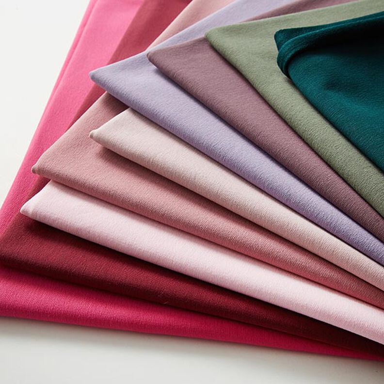 French Terry léger uni – rouge bordeaux, image number 10