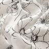 Viscose mélangée Dessin floral brillant métallisé – blanc/noir,  thumbnail number 3