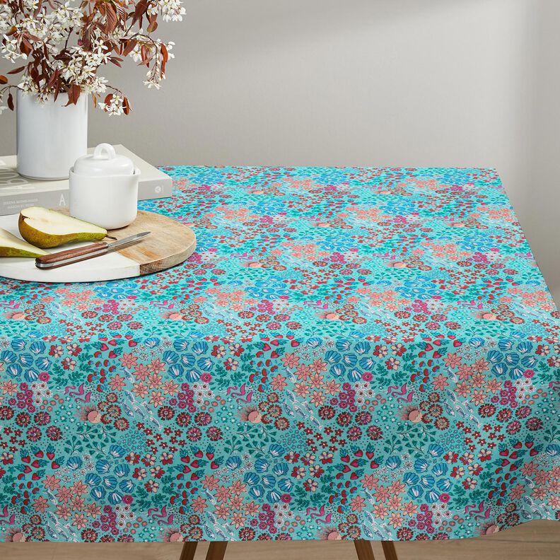 Coton enduit Mélange marin – bleu aqua, image number 7