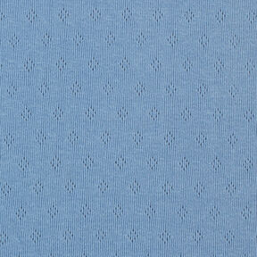Jersey maille fine Motif à trous – bleu, 