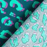 Coton enduit motif léopard abstrait | Poppy Fabrics – pétrole/lilas,  thumbnail number 4
