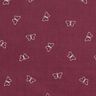Velours milleraies Papillons scintillants – rouge bordeaux,  thumbnail number 1
