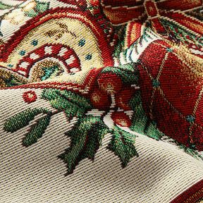panneau décoratif Gobelin Décoration de Noël – carmin, 