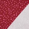 Sweat d’été Cœurs | Poppy Fabrics – rouge foncé/rose vif,  thumbnail number 3