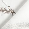 Tissu pour voilages Voile Branches tendres – blanc/argent,  thumbnail number 4