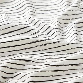Jersey coton Bandes de gribouillage – écru, 