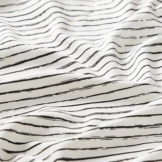 Jersey coton Bandes de gribouillage – écru, 