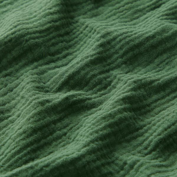 GOTS Tissu double gaze de coton | Tula – vert foncé,  image number 3