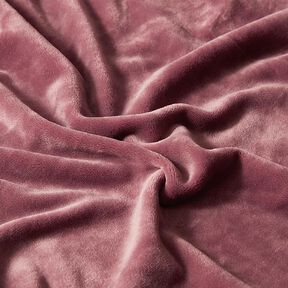 Velours stretch Tissu Nicki – vieux rose, 