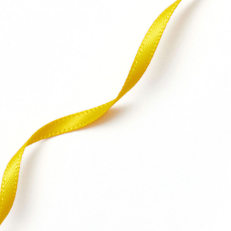 Ruban de satin [3 mm] – jaune soleil,  image number 3