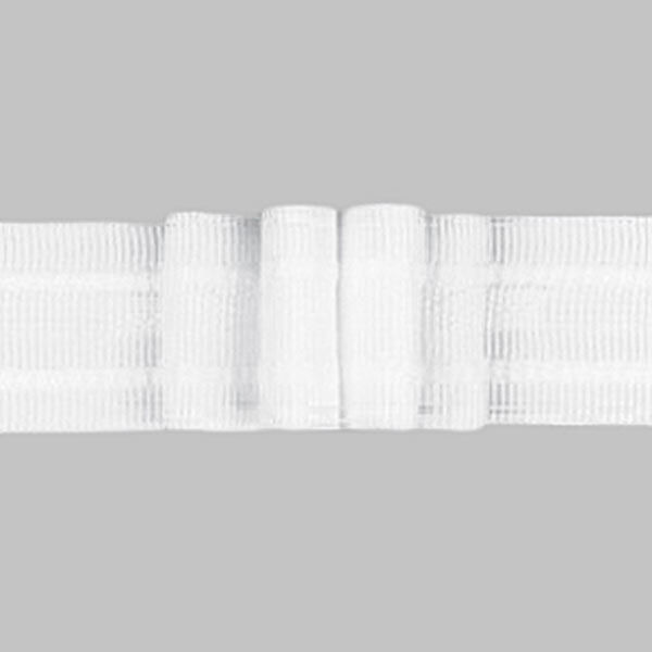 Ruban plissé 4x, 26 mm – blanc | Gerster,  image number 1