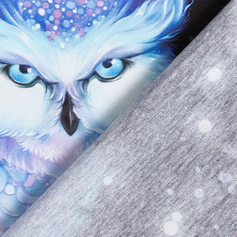 Jersey coton Papillon nocturne Panel | Glitzerpüppi – noir/raisin, image number 4