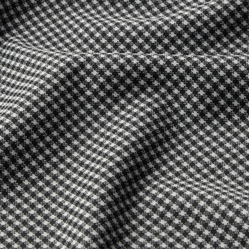 Jacquard tricoté à petit motif pied-de-poule – noir/blanc,  image number 2