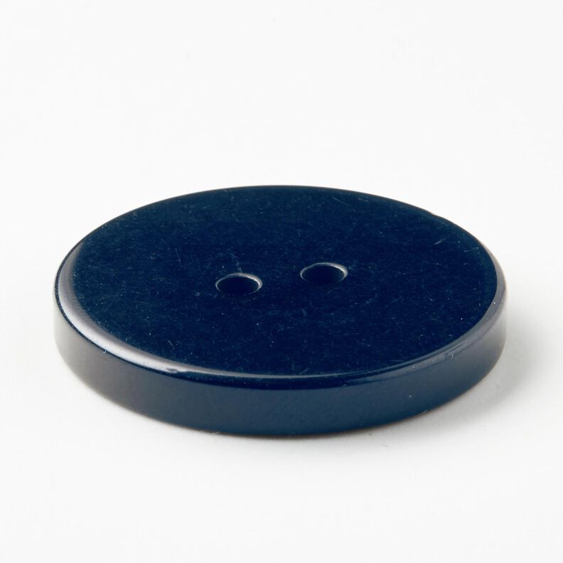 Bouton 2 trous brillant [Ø 25 mm] – bleu nuit,  image number 3