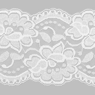 Dentelle Rachel élastique – blanc, 