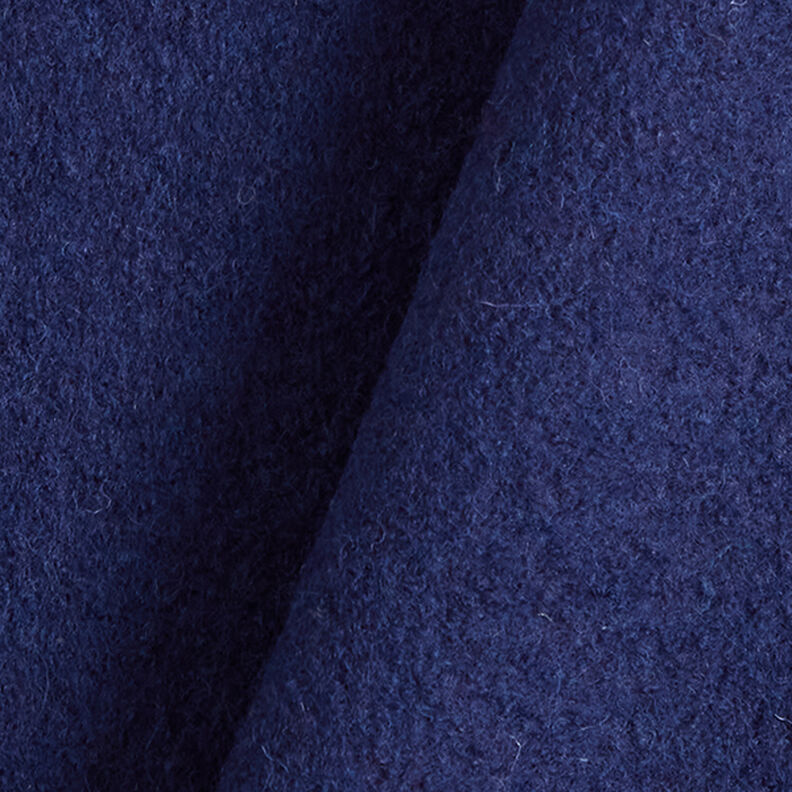 Loden de laine foulé – bleu marine,  image number 3