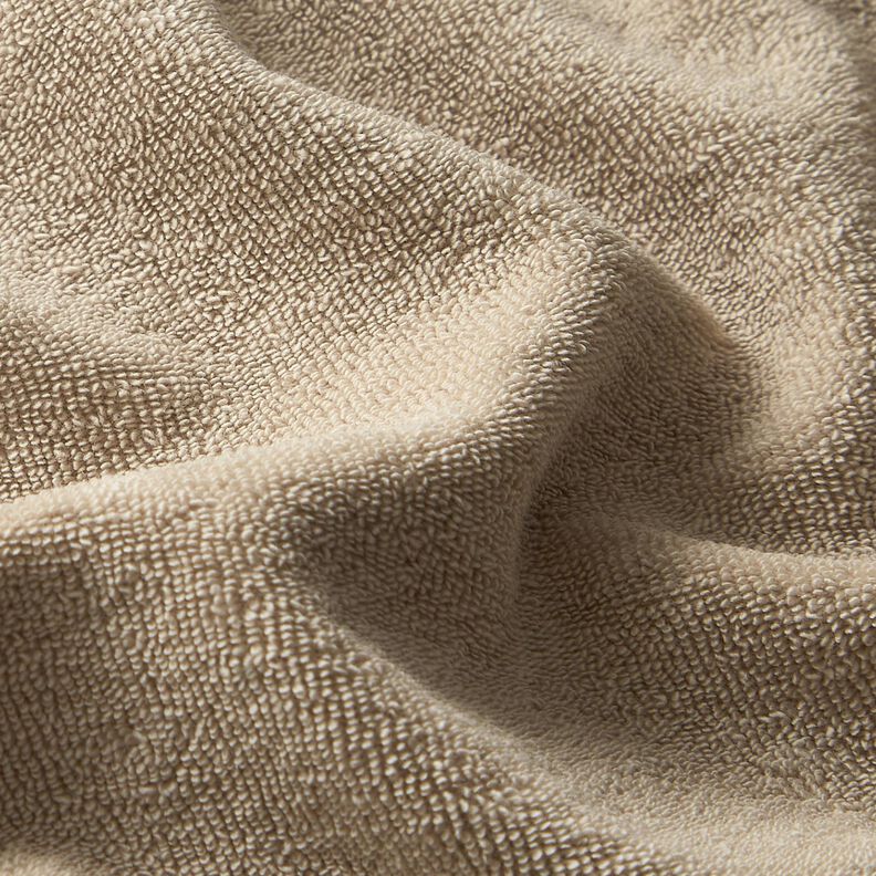 Tissu éponge Stretch Uni – beige clair,  image number 2