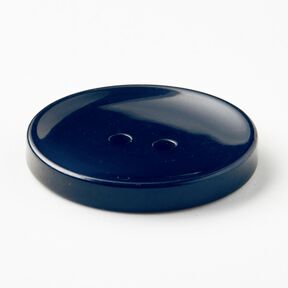 Bouton 2 trous brillant [Ø 25 mm] – bleu nuit, 
