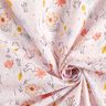 Tissu en coton Prairie fleurie avec oiseaux – rosé,  thumbnail number 3