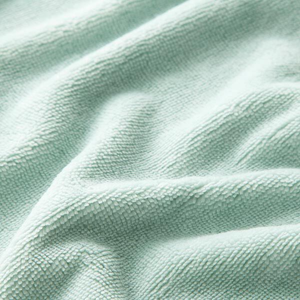 Tissu éponge douillet Bambou Uni – bleu aqua – Échantillon,  image number 3