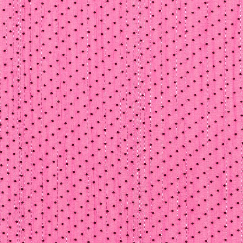 Mousseline Rayures et pois pailletés – pourpre, image number 1
