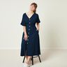 Satin de coton Uni – bleu noir,  thumbnail number 6