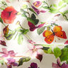 Tissu d’extérieur Canvas Fleurs et papillons – blanc/lilas,  thumbnail number 2
