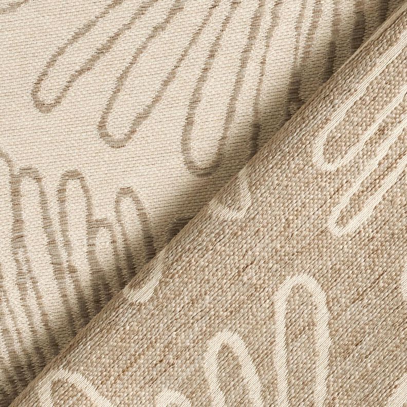 Tissu de décoration Jacquard Contours de feuilles – nature, image number 4