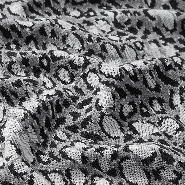 Jacquard tricoté Motif léopard – gris clair,  image number 2