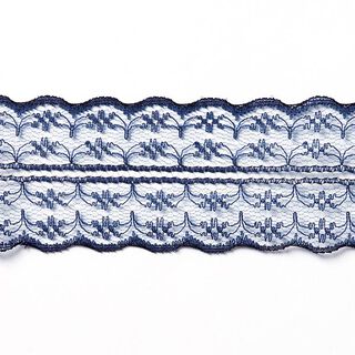 Galon Dentelle voile [48 mm] - bleu marine, 