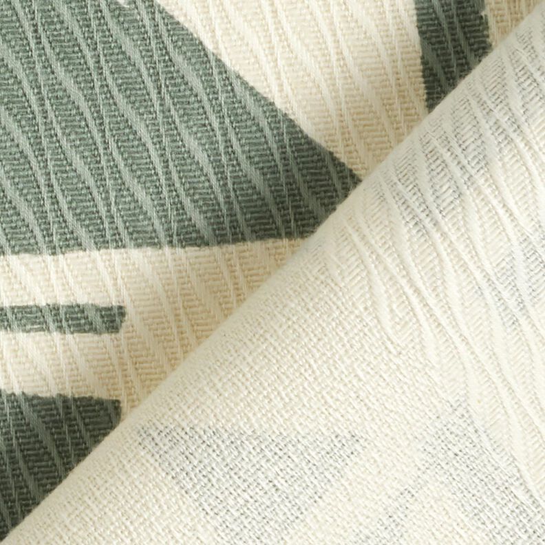 Tissu de décoration Jacquard Texture abstraite – roseau/écru,  image number 4