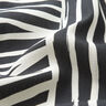 Tissu de décoration Semi-panama Formes abstraites – ivoire/noir,  thumbnail number 2