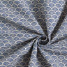 Tissu de décoration Semi-panama Arcs ondulés – nature/indigo,  thumbnail number 3