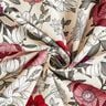 Tissu en coton Cretonne Fleurs colorées – raisin/nature,  thumbnail number 3