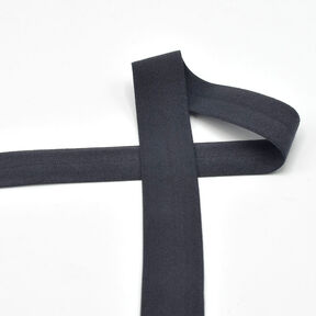 Biais élastique (pré-plié) mat [20 mm] – anthracite, 