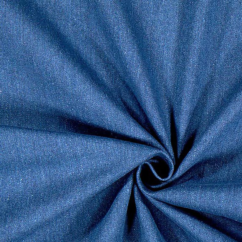 Denim de coton m&eacute;lang&eacute; moyen &ndash; bleu marine,  image number 1