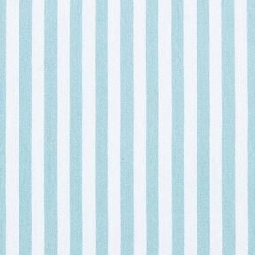 Tissu de décoration Semi-panama rayures verticales – bleu aqua/blanc, 