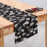 Tissu de décoration Jacquard feuilles de gingko – noir/or,  thumbnail number 10