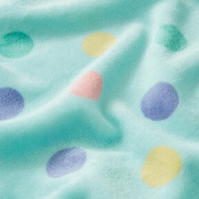 Polaire douillet Points multicolores – menthe, 