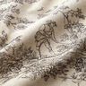Tissu de décoration Semi-panama Toile de Jouy classique – noir/nature,  thumbnail number 2