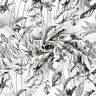Mélange viscose lin Plantes tropicales – écru/noir,  thumbnail number 3