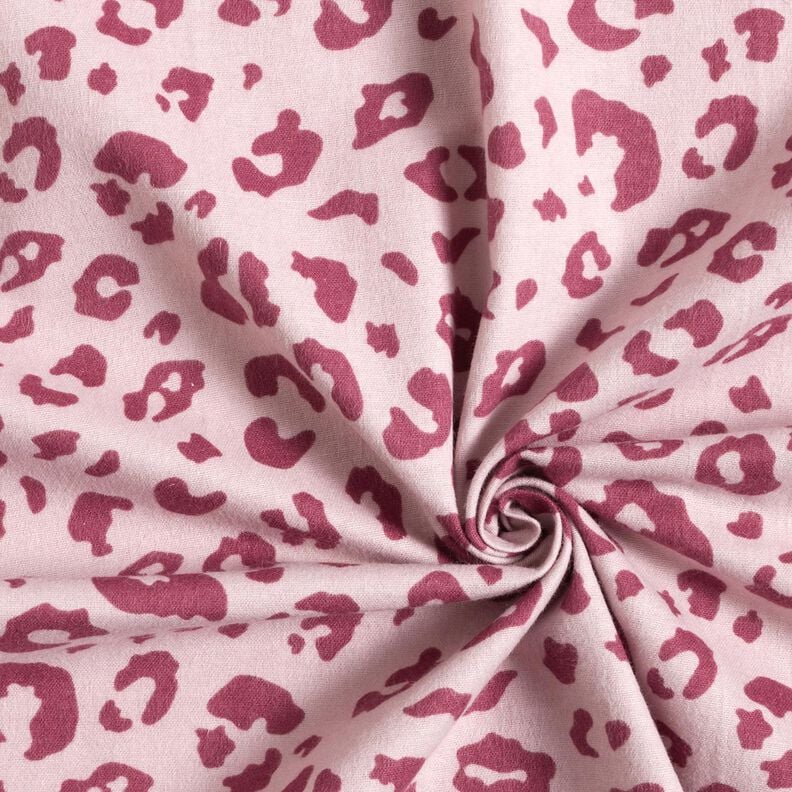 Jersey coton Imprim&eacute; l&eacute;opard &ndash; rose/rose vif,  image number 3