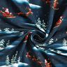 French Terry Sweat d’été Le Père Noël arrive | Glitzerpüppi – bleu nuit/chili,  thumbnail number 3