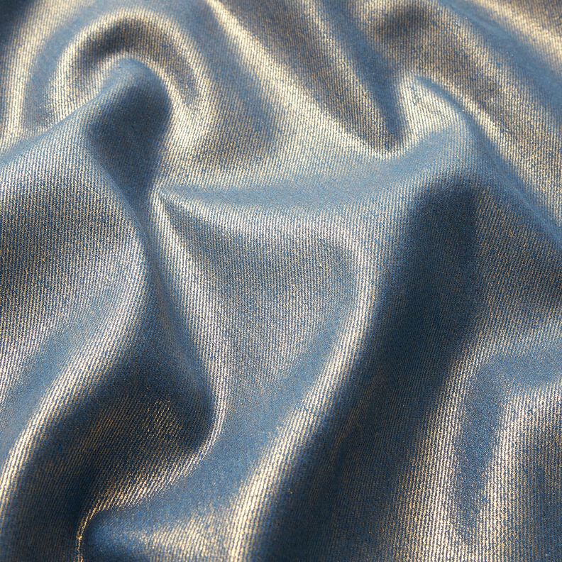 Denim stretch métallisé – bleu jean/argent métallisé,  image number 3