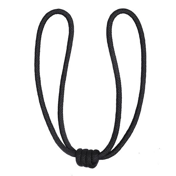 Embrasse avec nœud roulé [65cm] – noir | Gerster,  image number 1
